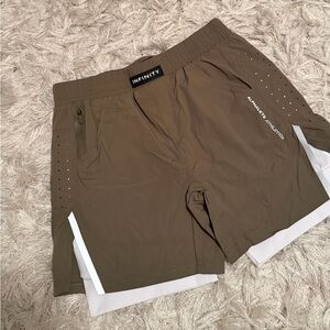 BOGO 🛍️ Infinity Men's Olive Athletic Shorts